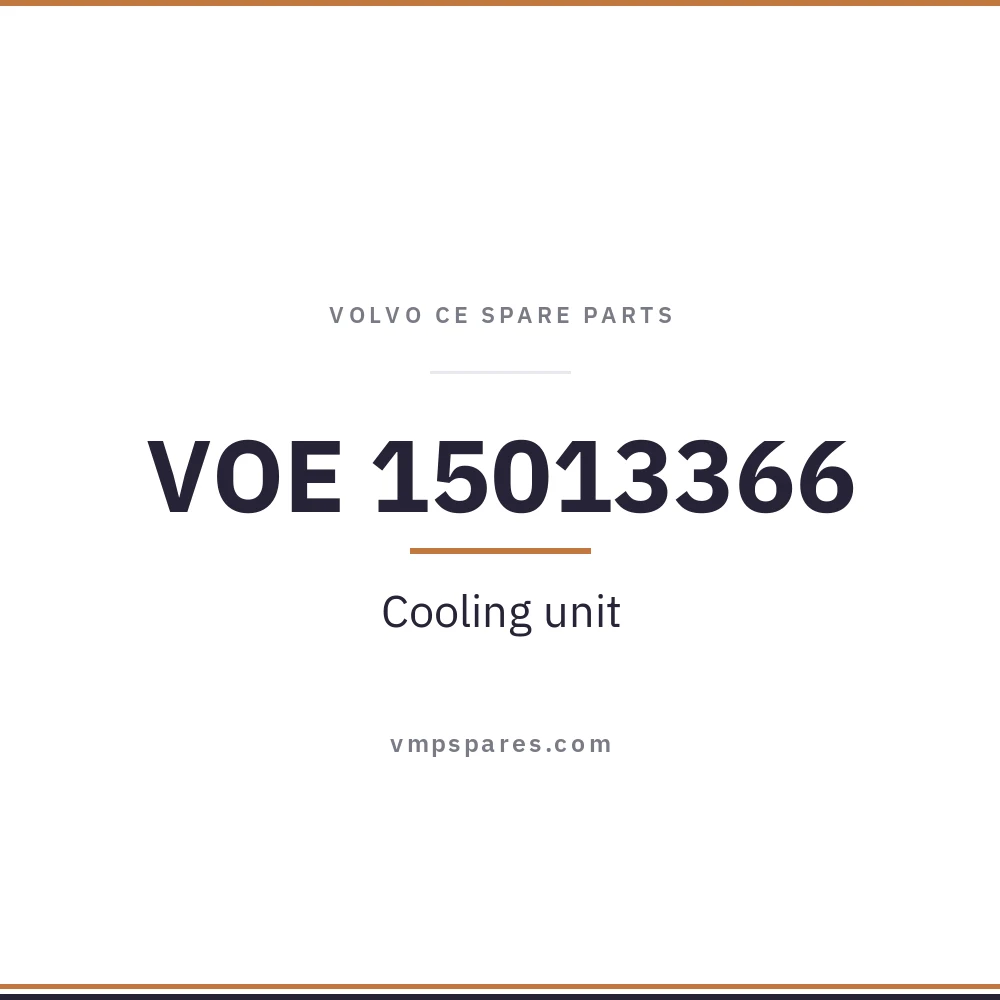 VOE 15013366 – Cooling unit
