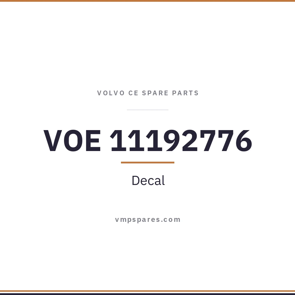 VOE 11192776 – Decal