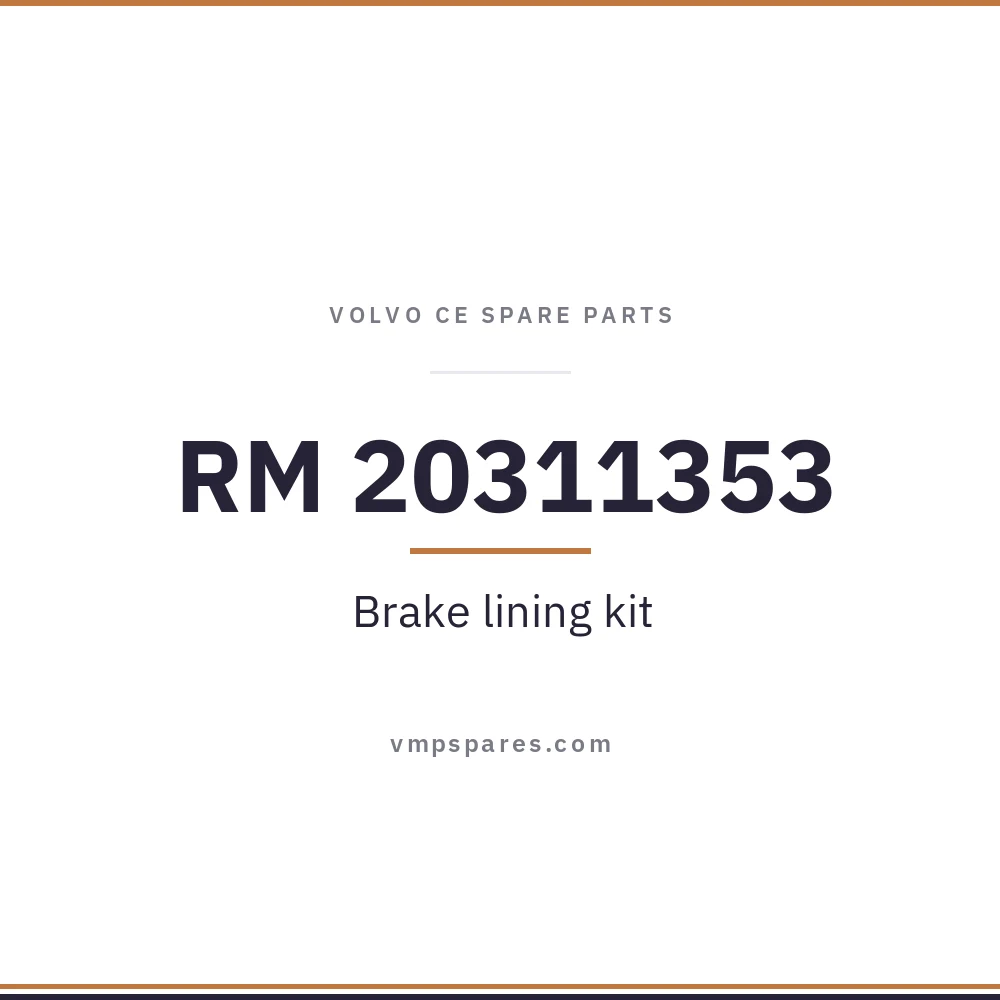 RM 20311353 – Brake lining kit