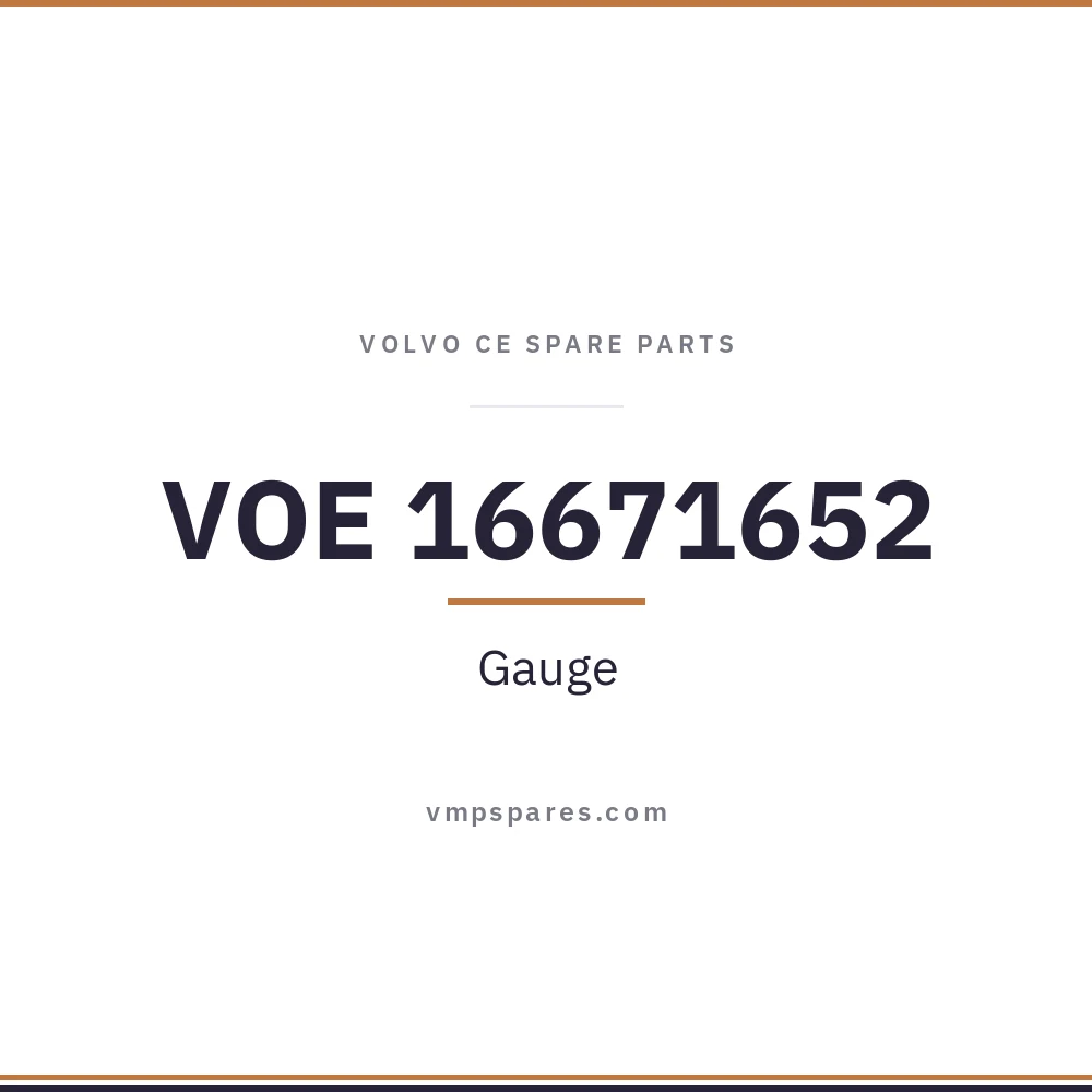 VOE 16671652 – Gauge