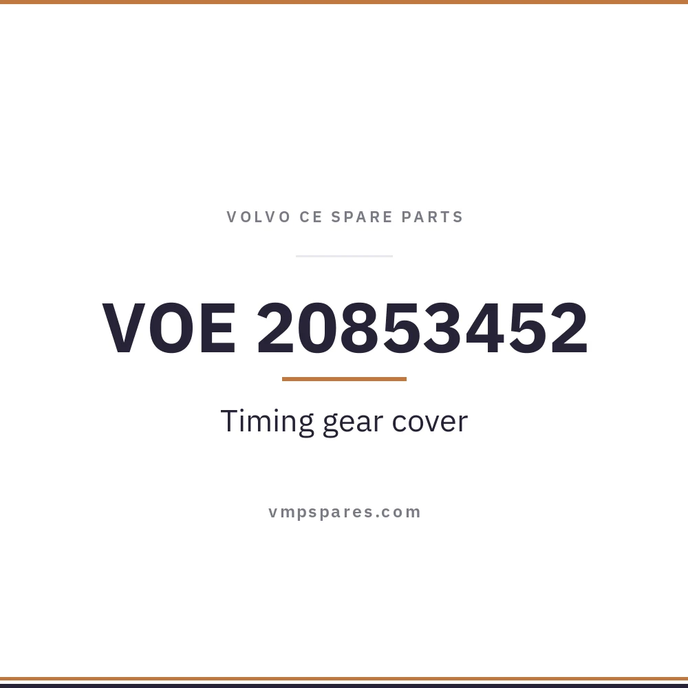 VOE 20853452 – Timing gear cover