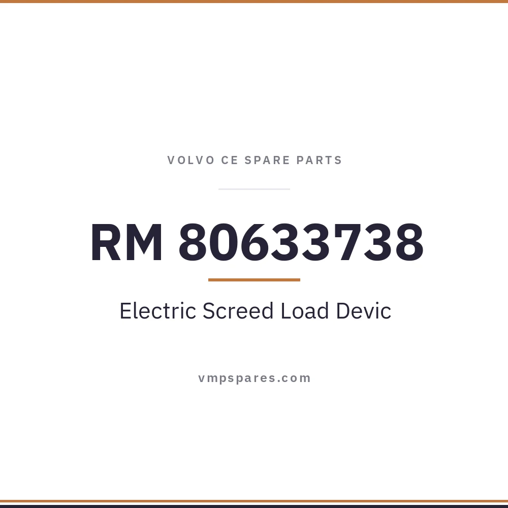 RM 80633738 – Electric Screed Load Devic