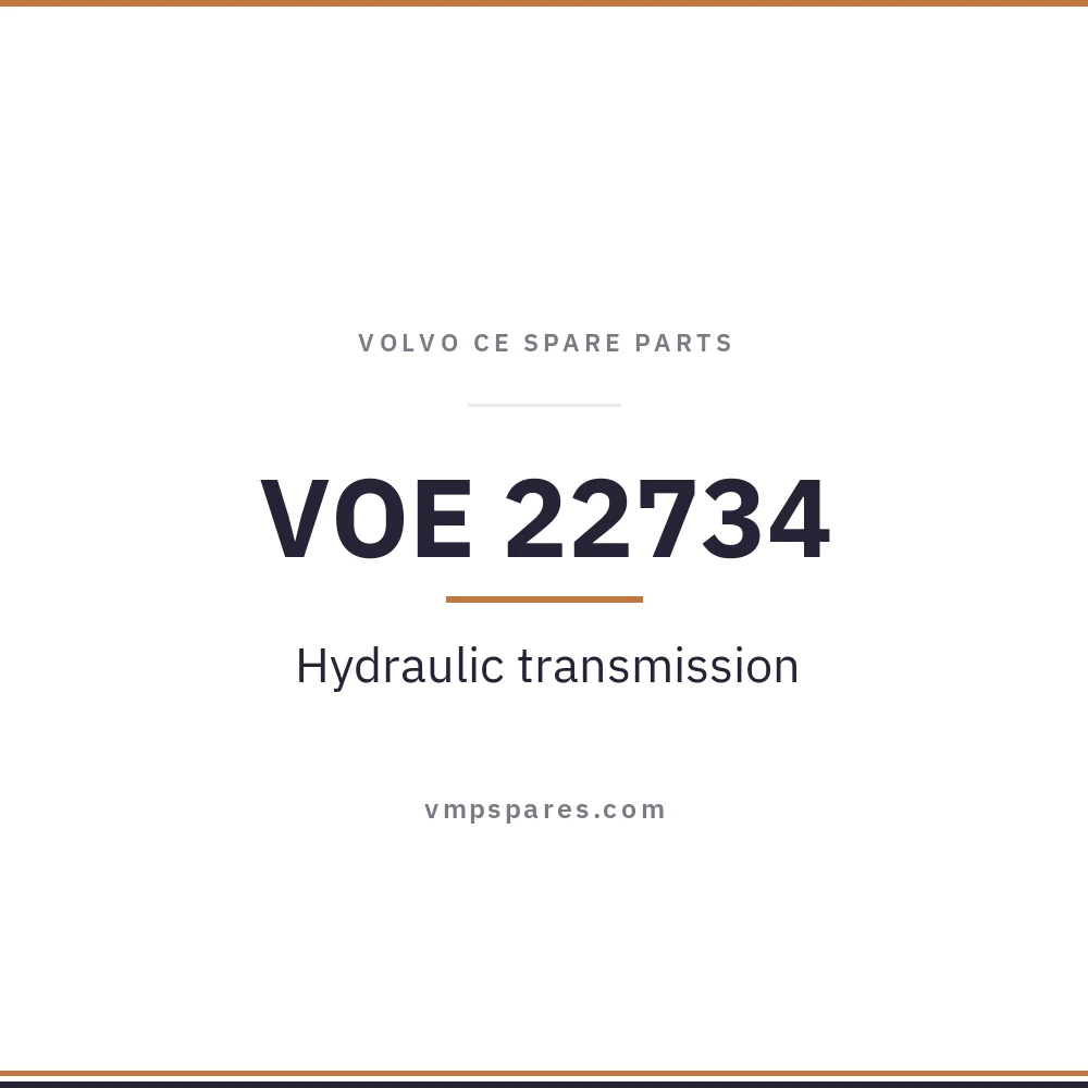 VOE 22734 – Hydraulic transmission