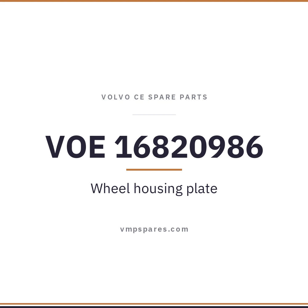 VOE 16820986 – Wheel housing plate