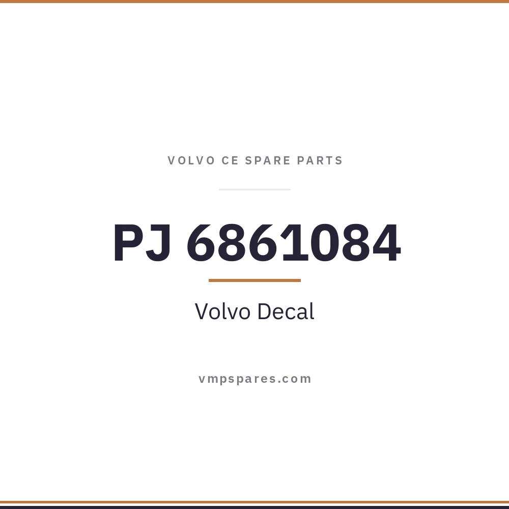 PJ 6861084 – Volvo Decal