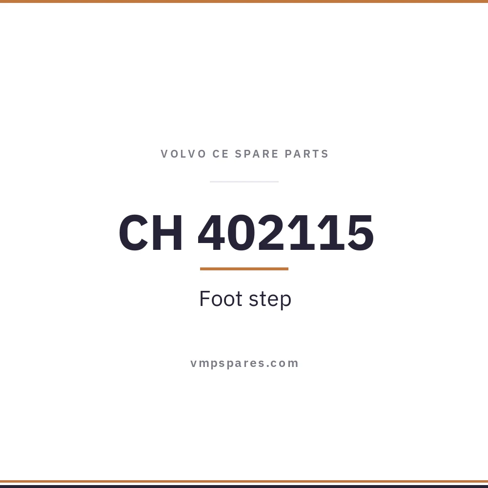 CH 402115 – Foot step