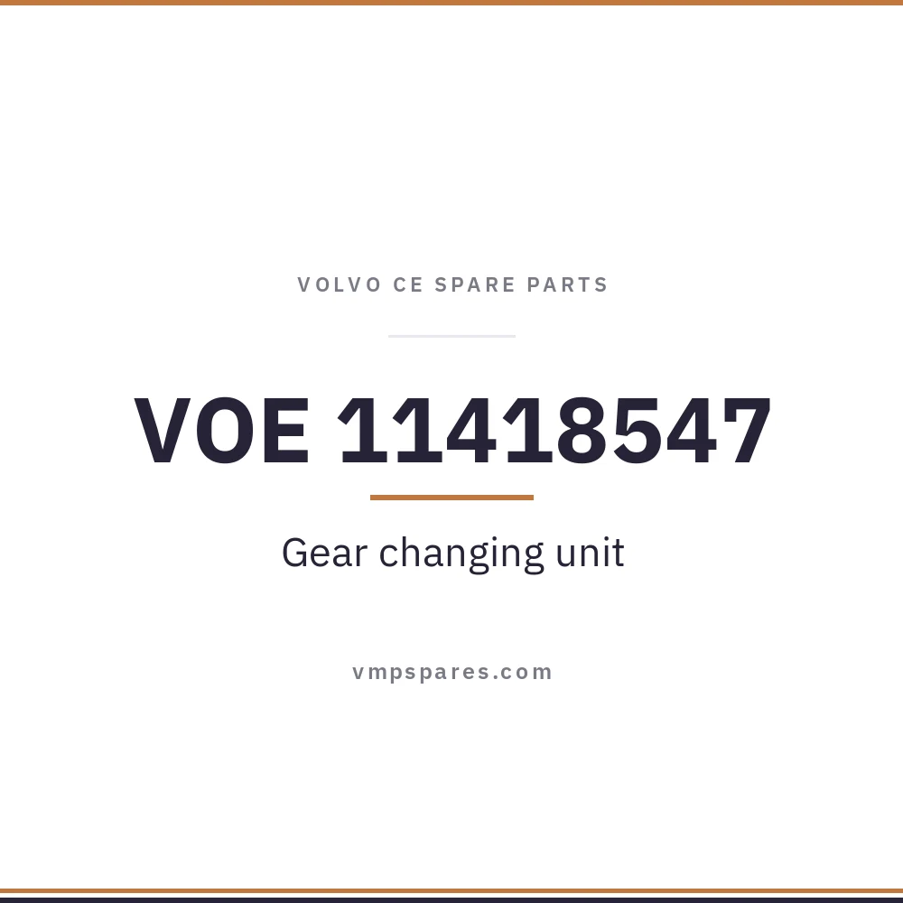 VOE 11418547 – Gear changing unit