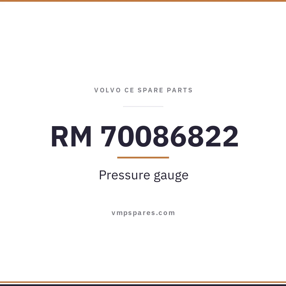 RM 70086822 – Pressure gauge