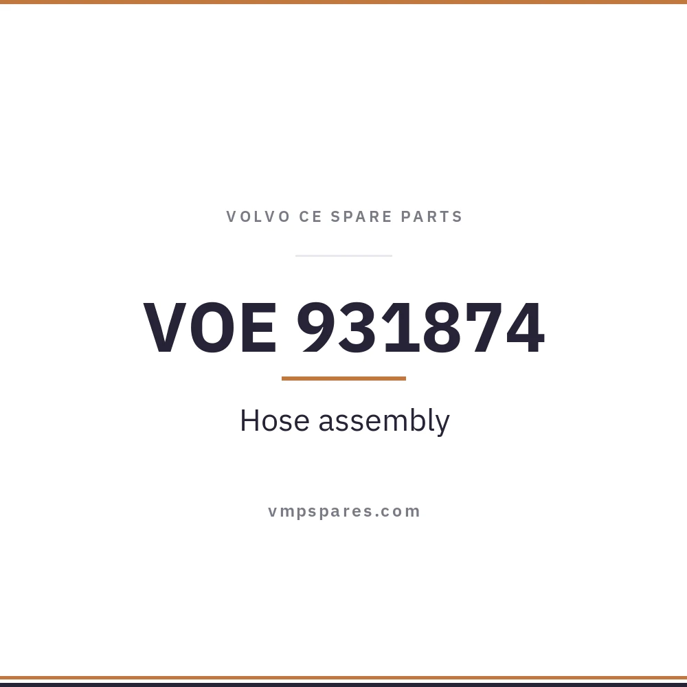 VOE 931874 – Hose assembly