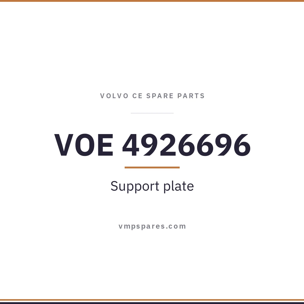 VOE 4926696 – Support plate