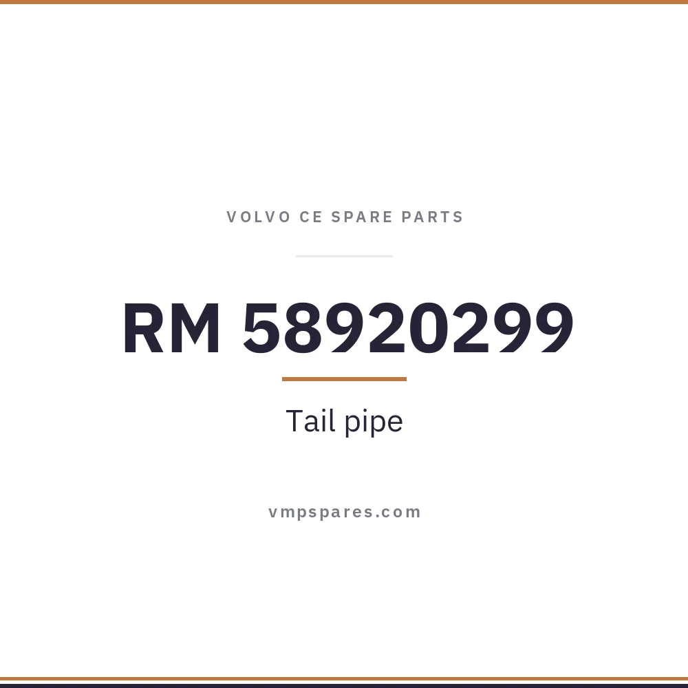 RM 58920299 – Tail pipe