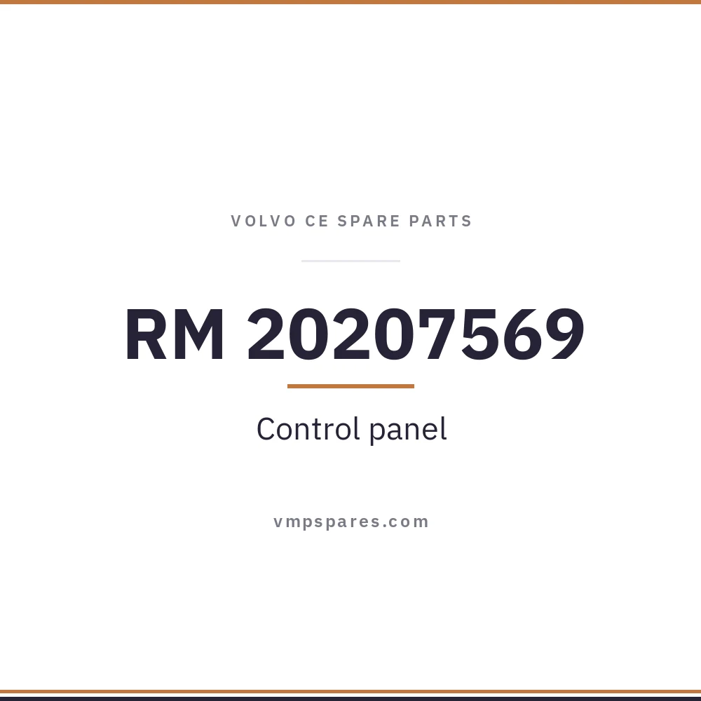 RM 20207569 – Control panel