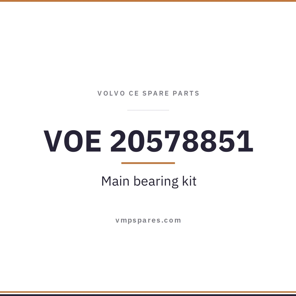 VOE 20578851 – Main bearing kit