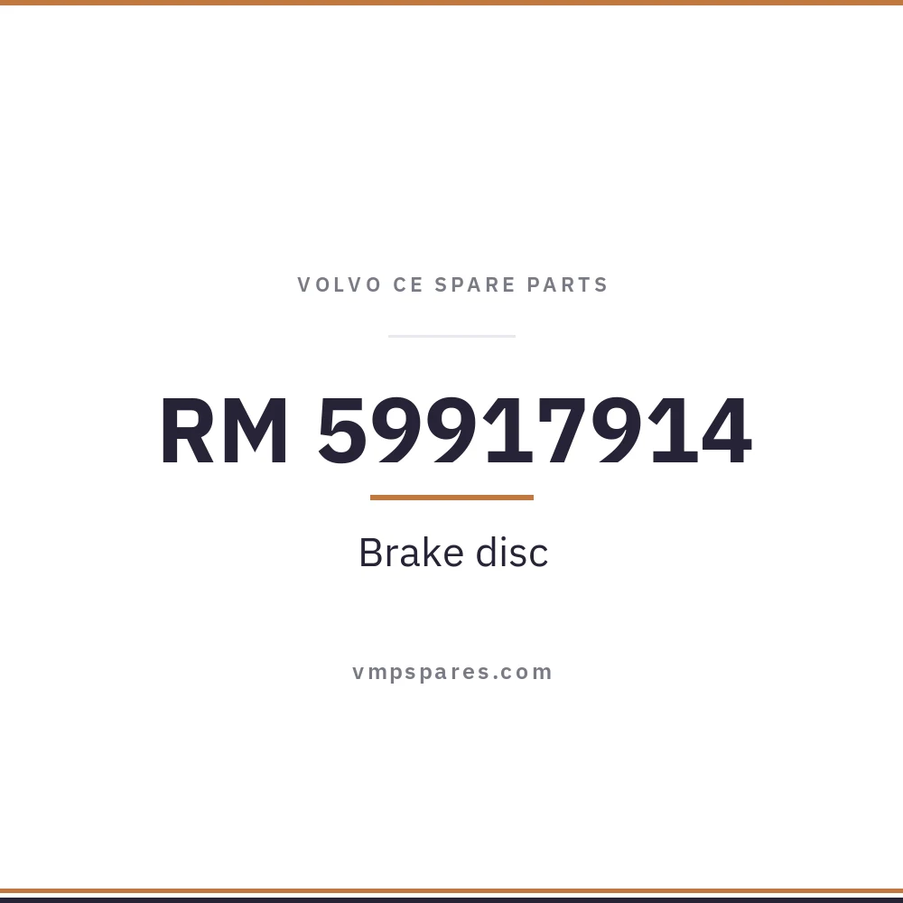 RM 59917914 – Brake disc