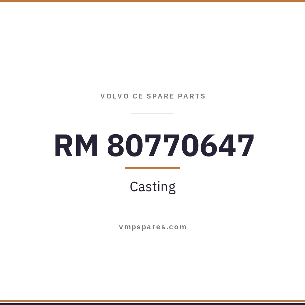 RM 80770647 – Casting