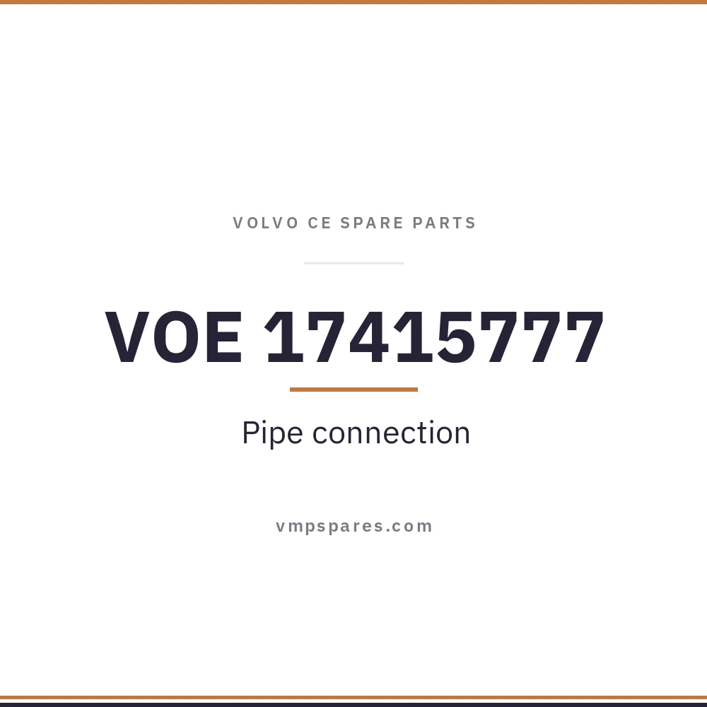 VOE 17415777 – Pipe connection