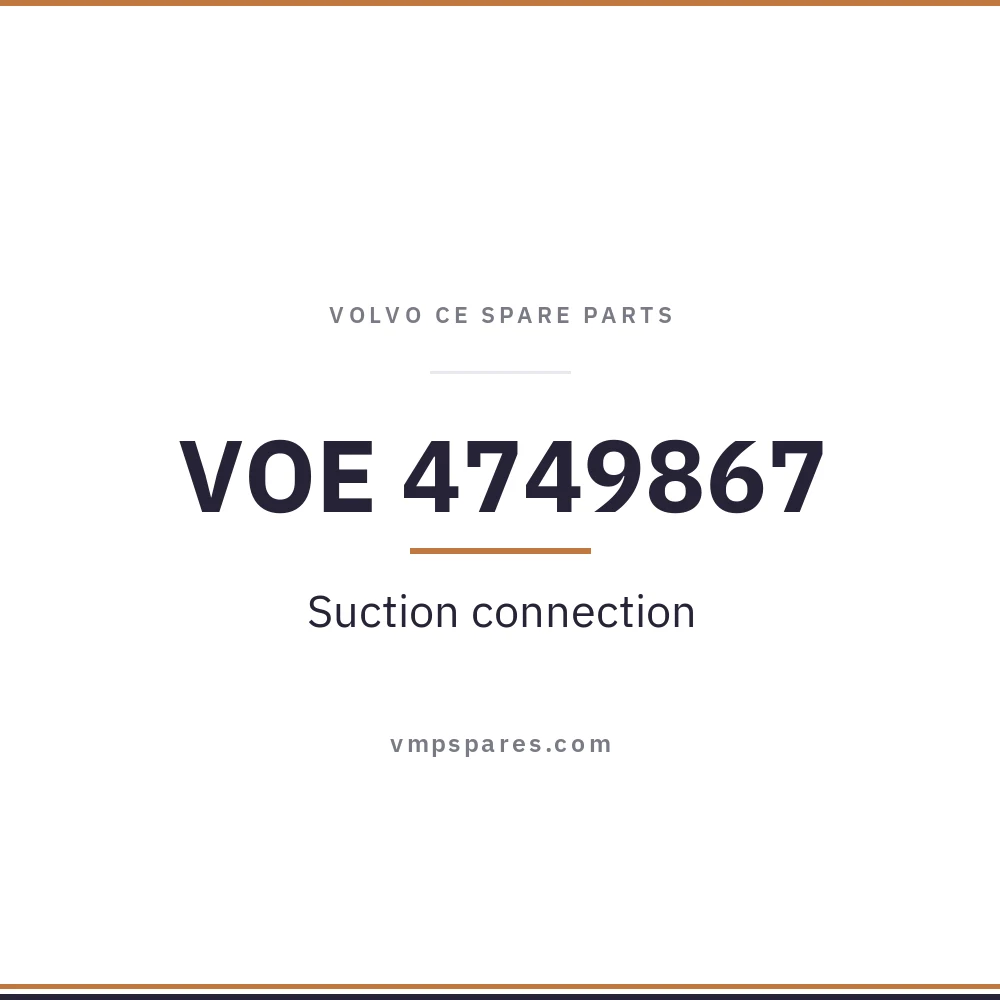VOE 4749867 – Suction connection
