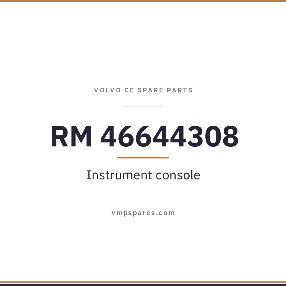 RM 46644308 – Instrument console