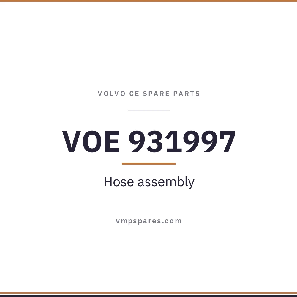 VOE 931997 – Hose assembly