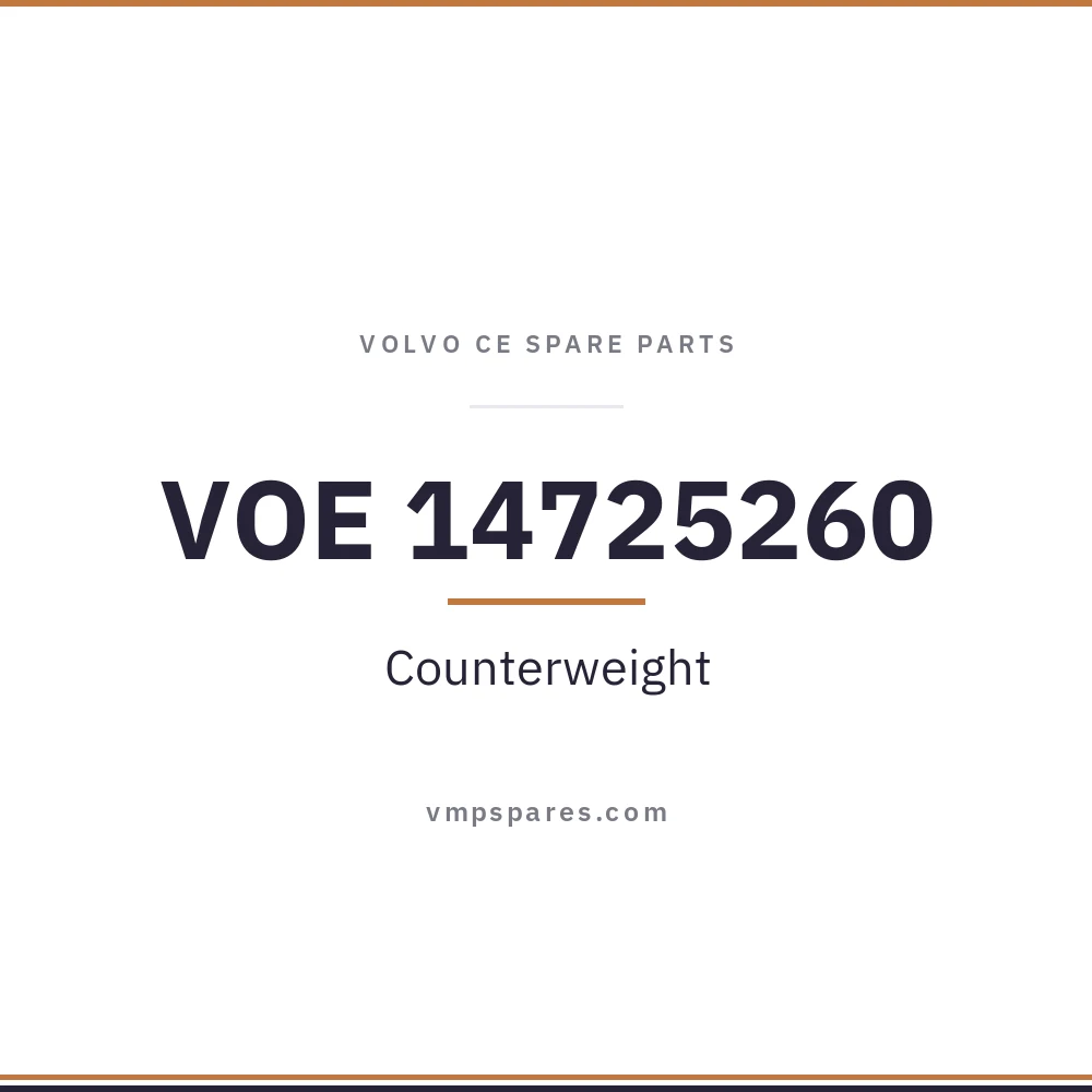 VOE 14725260 – Counterweight