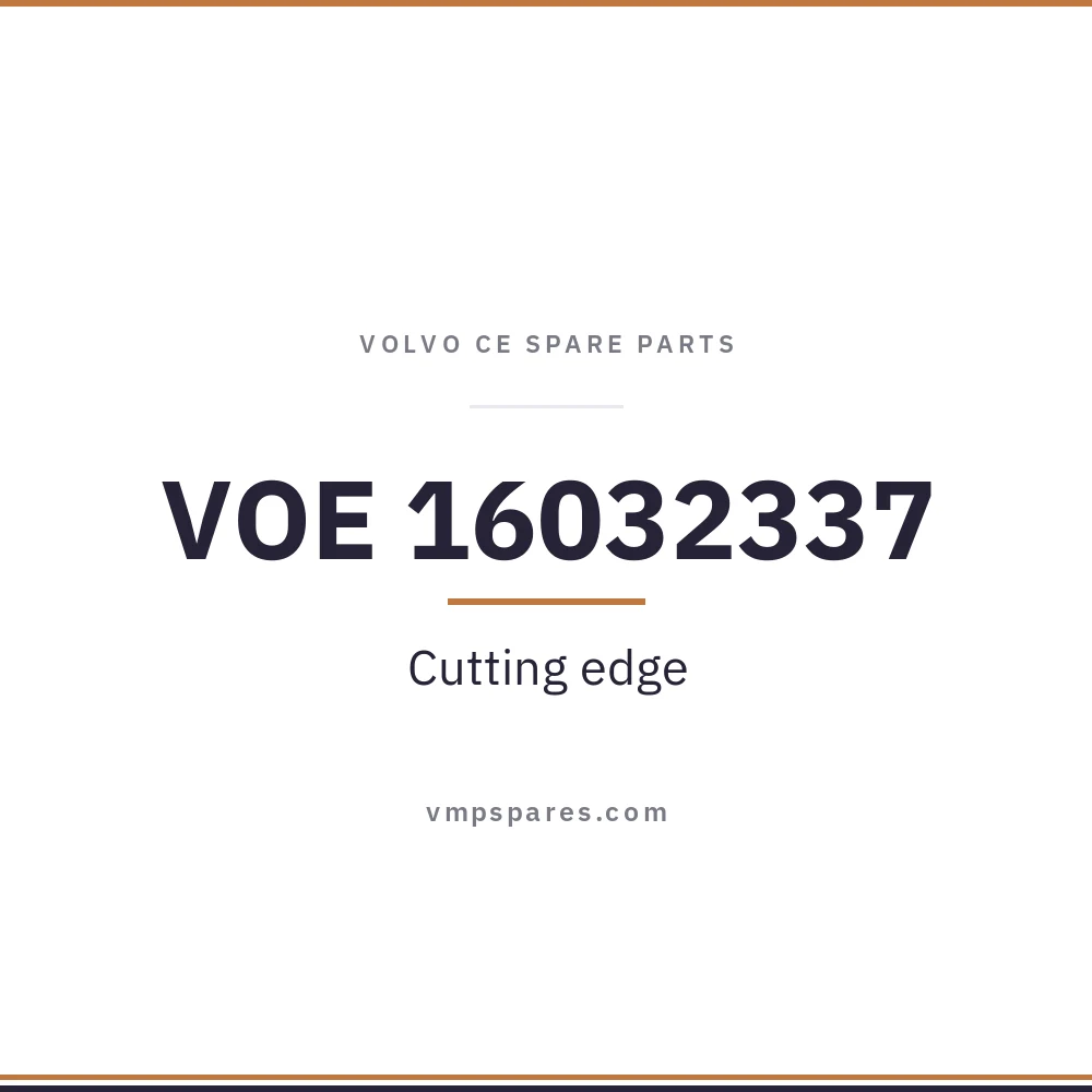 VOE 16032337 – Cutting edge