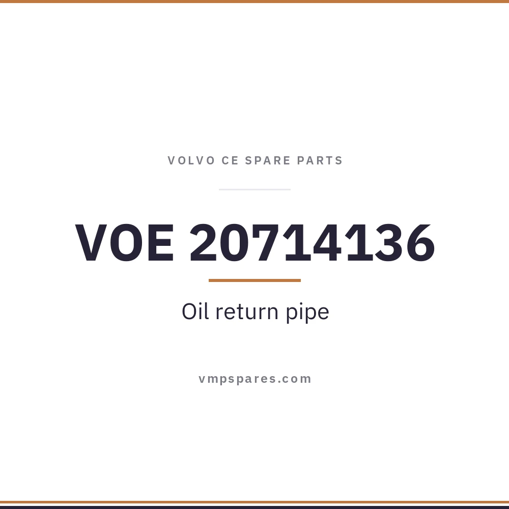 VOE 20714136 – Oil return pipe