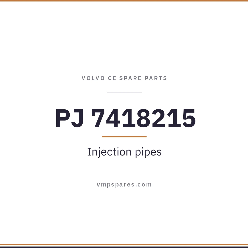 PJ 7418215 – Injection pipes