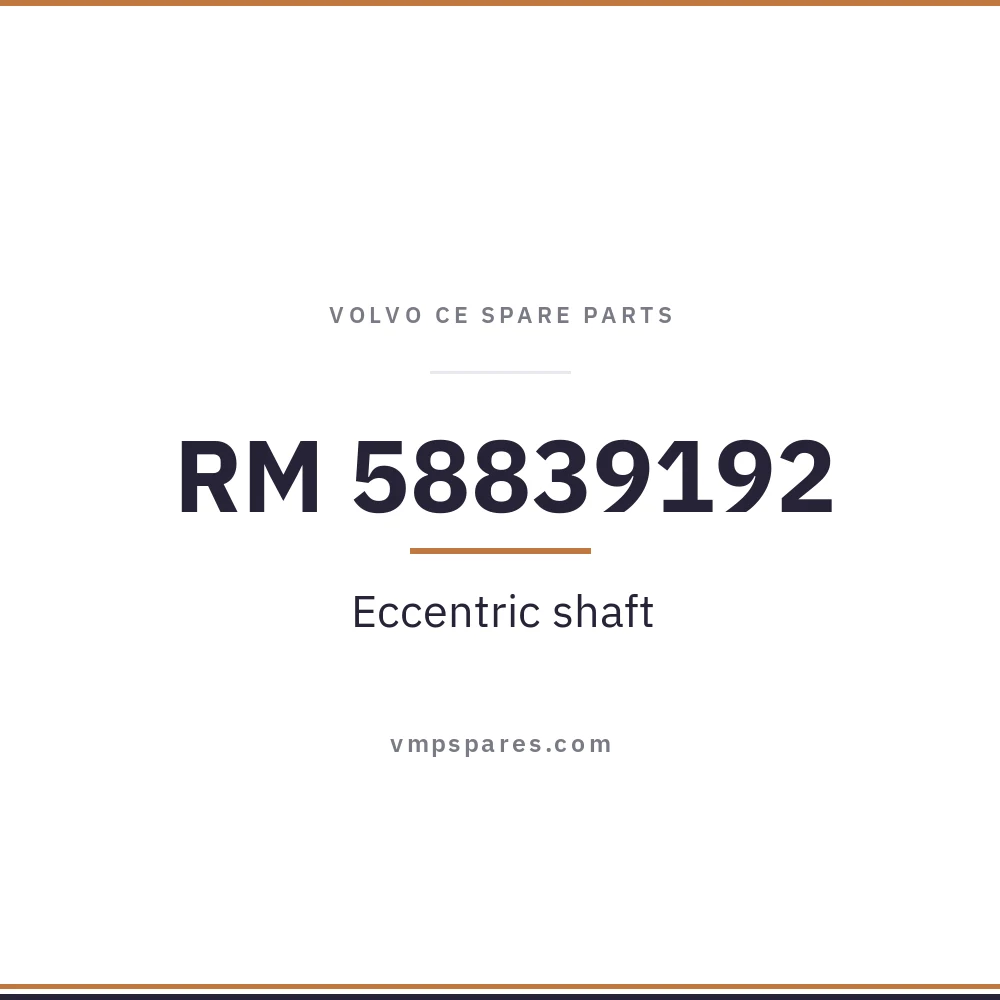 RM 58839192 – Eccentric shaft