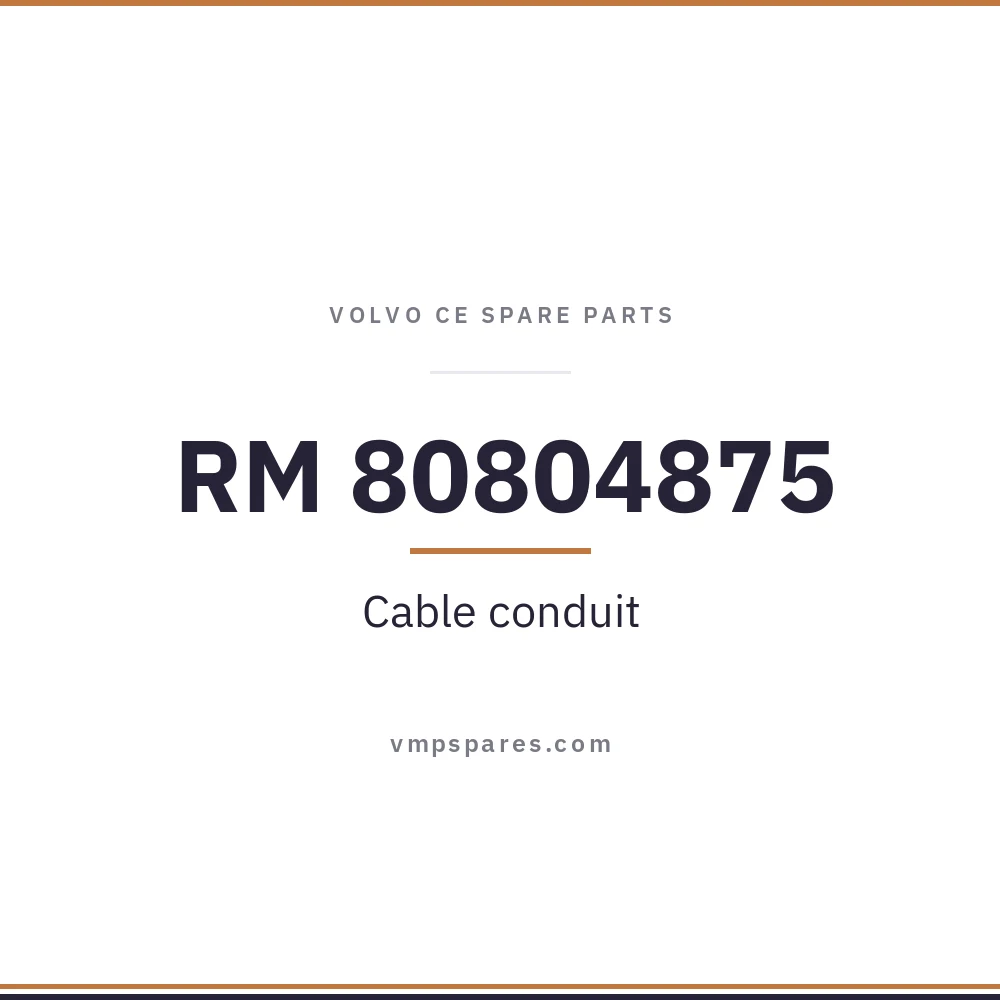 RM 80804875 – Cable conduit