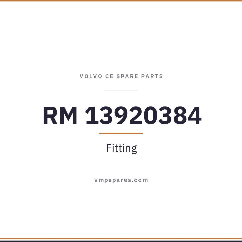 RM 13920384 – Fitting