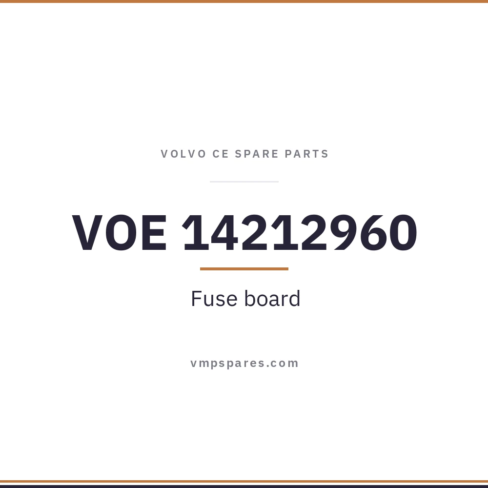 VOE 14212960 – Fuse board
