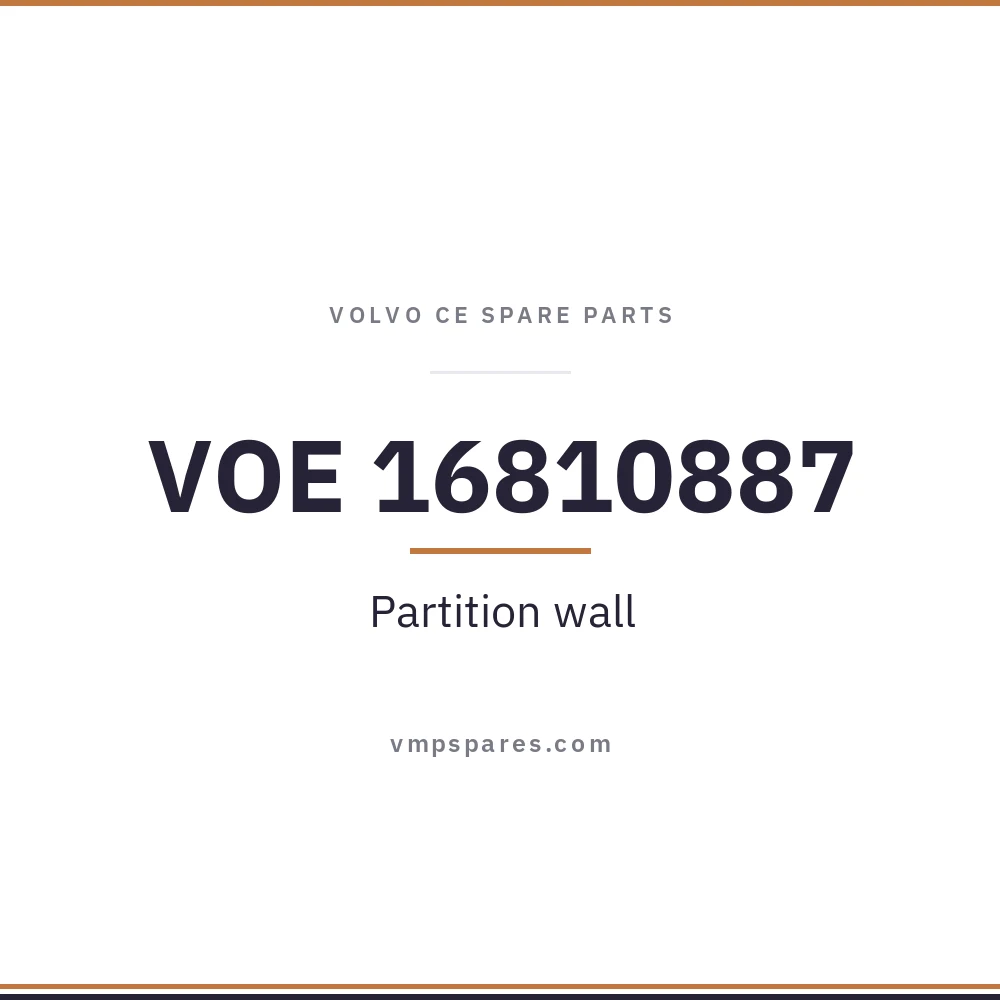 VOE 16810887 – Partition wall