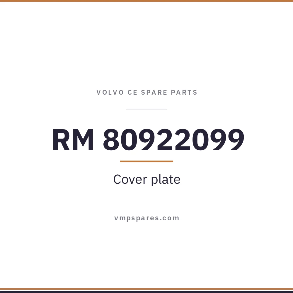 RM 80922099 – Cover plate