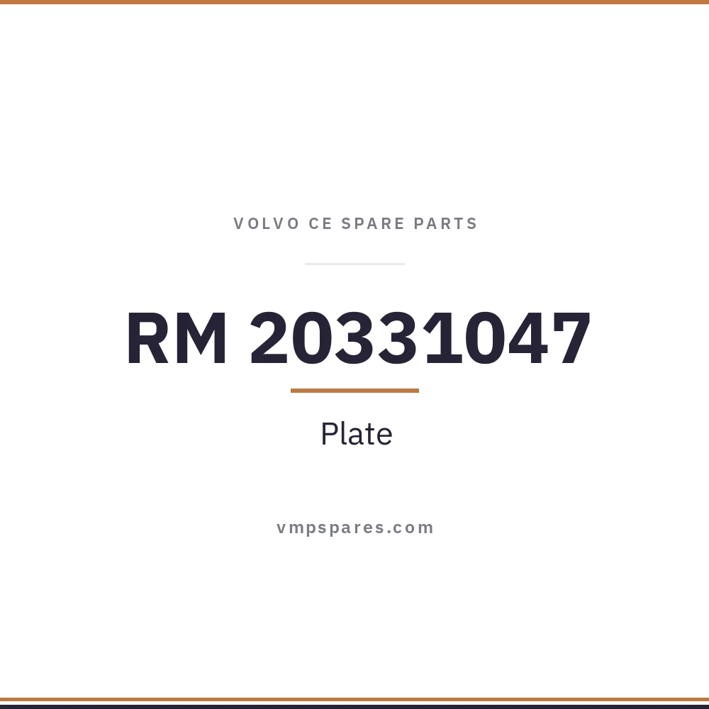 RM 20331047 – Plate