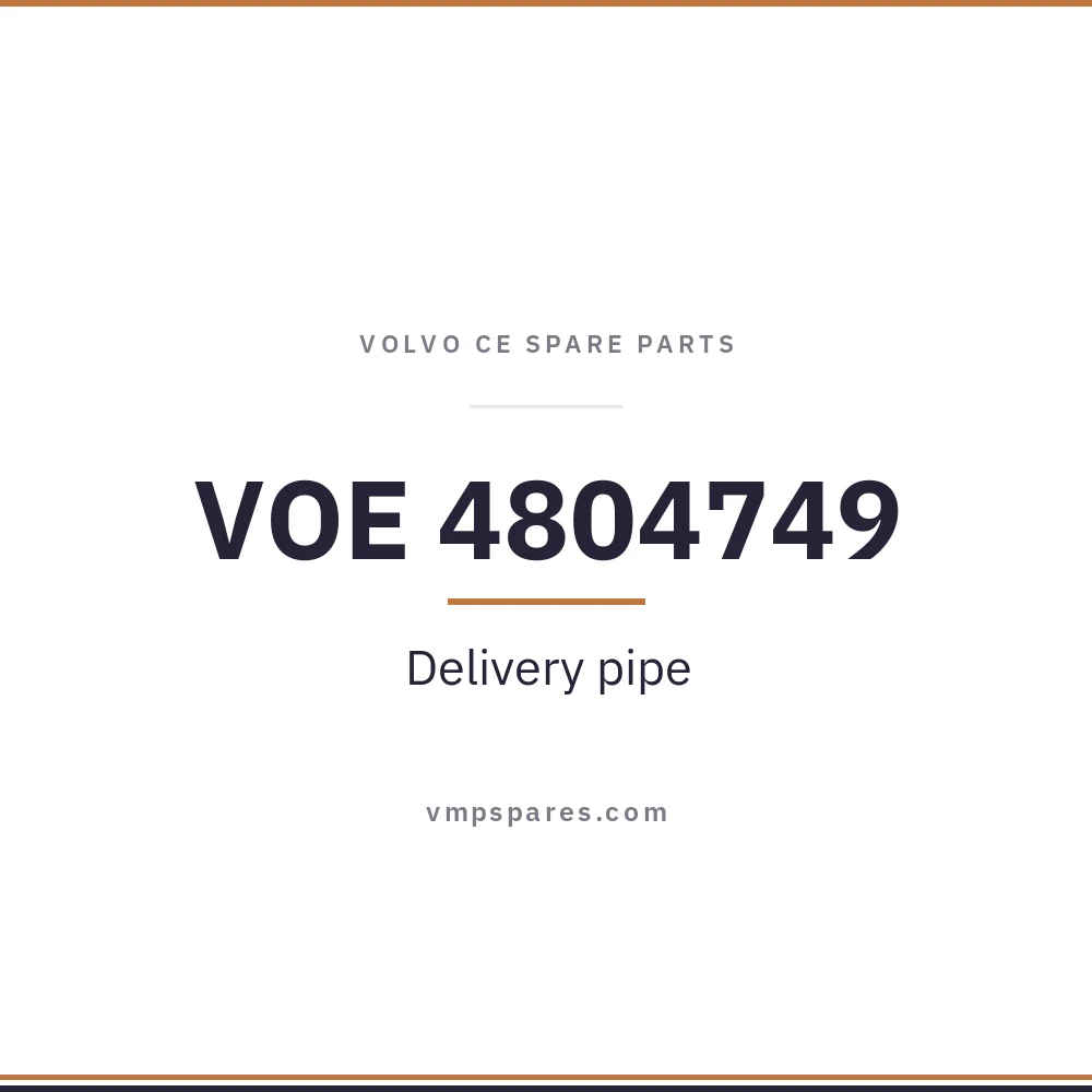 VOE 4804749 – Delivery pipe