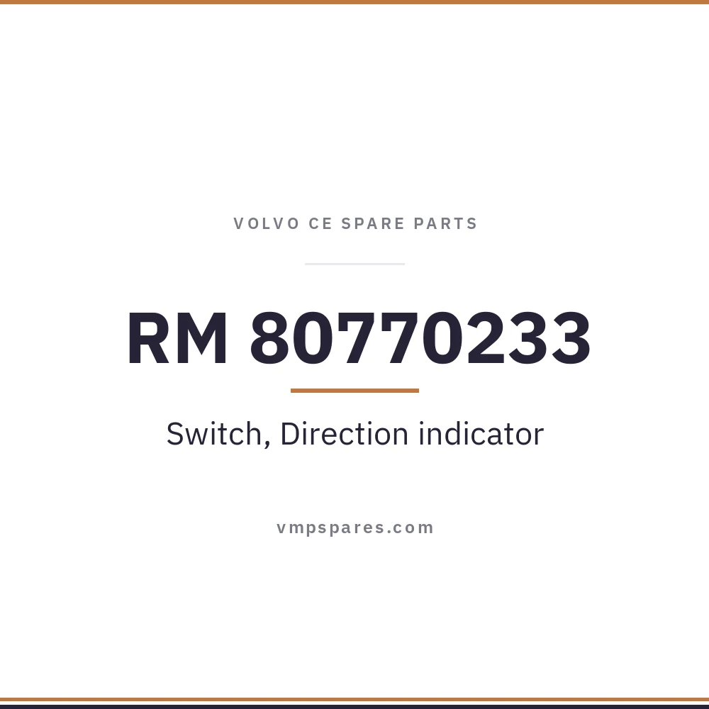 RM 80770233 – Switch, Direction indicator