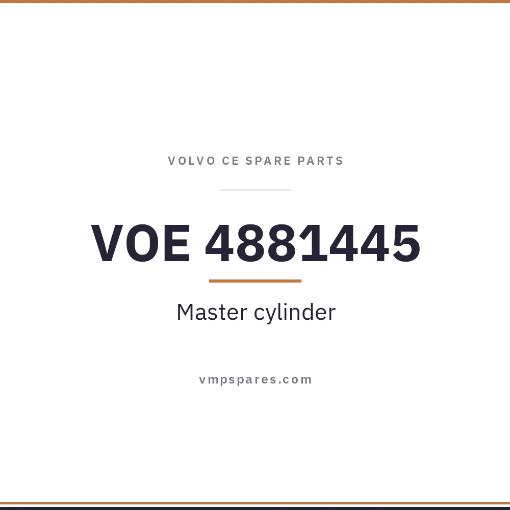 VOE 4881445 – Master cylinder