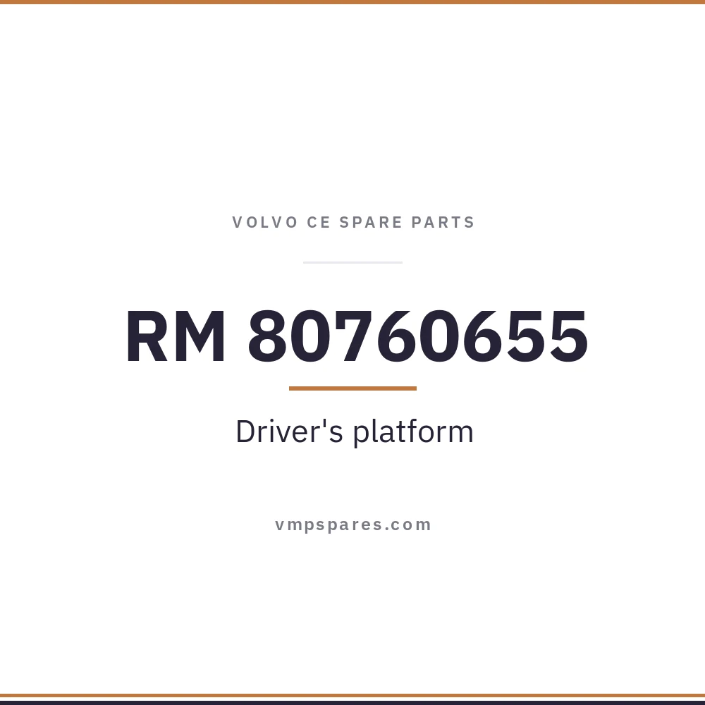 RM 80760655 – Driver’s platform