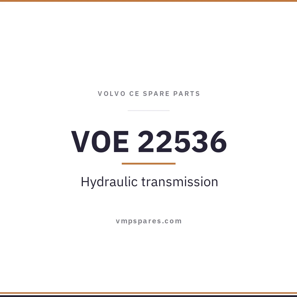 VOE 22536 – Hydraulic transmission
