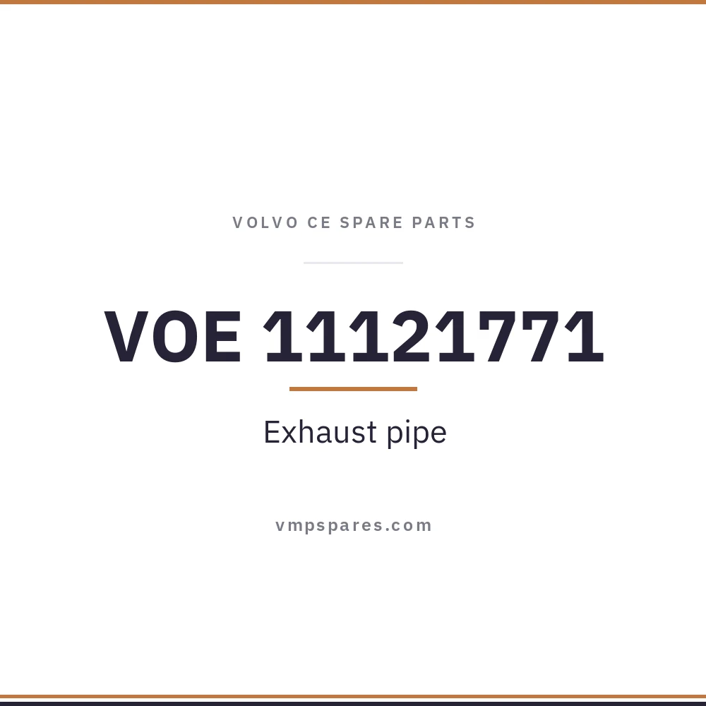 VOE 11121771 – Exhaust pipe