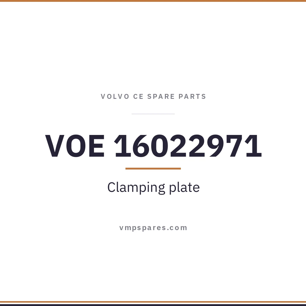 VOE 16022971 – Clamping plate