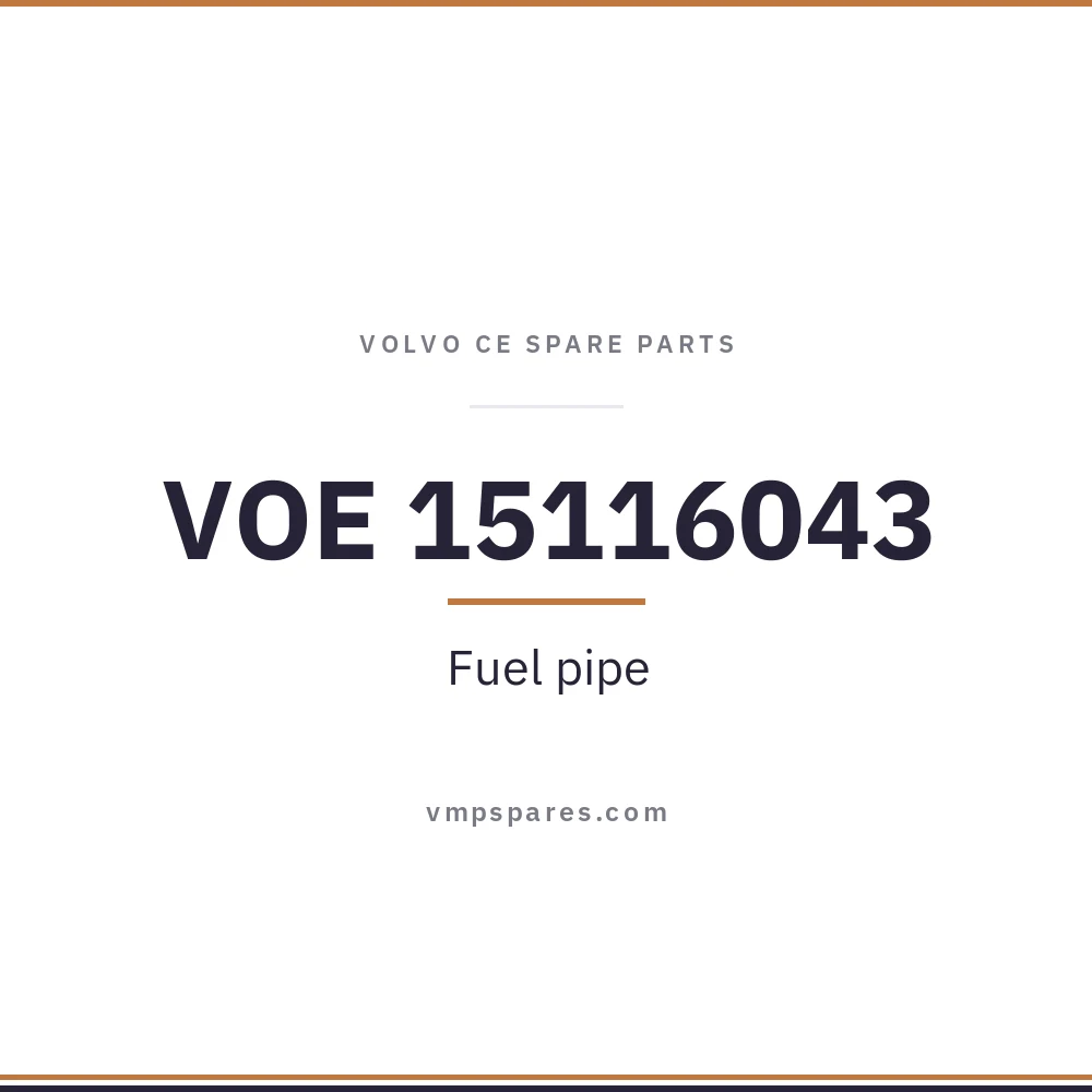 VOE 15116043 – Fuel pipe