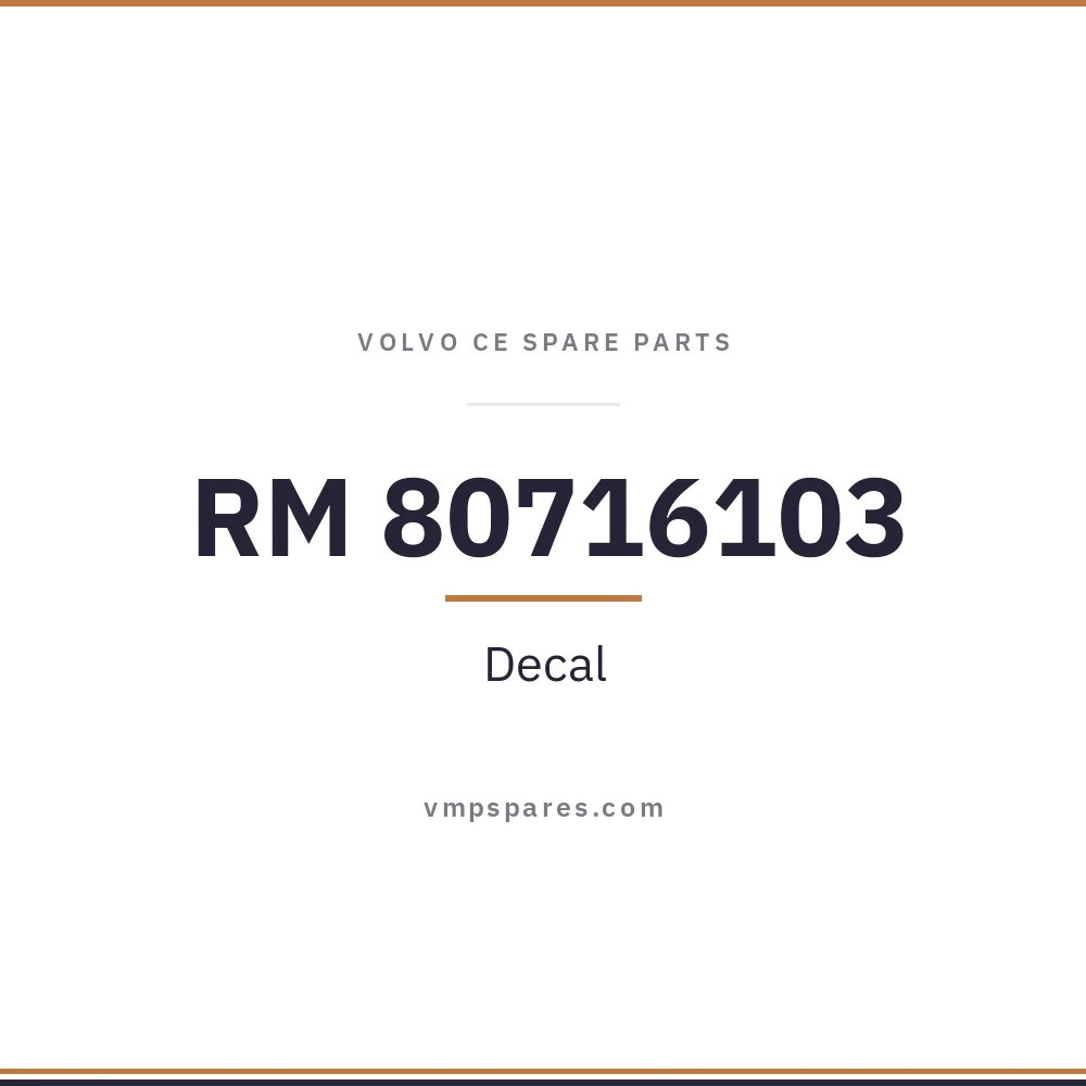 RM 80716103 – Decal
