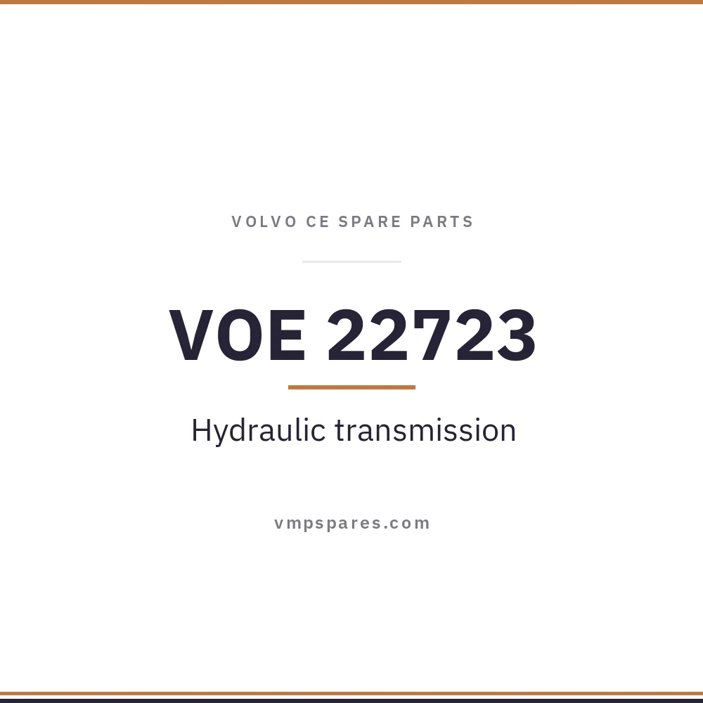 VOE 22723 – Hydraulic transmission