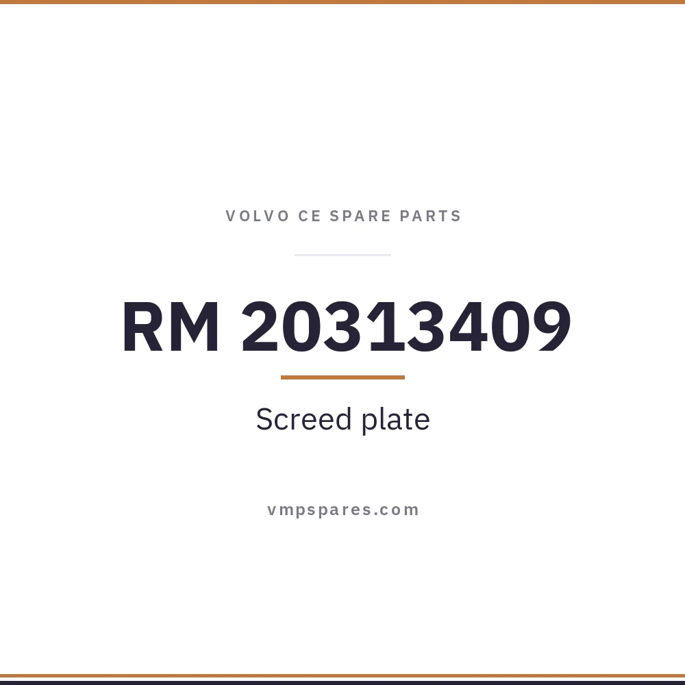 RM 20313409 – Screed plate