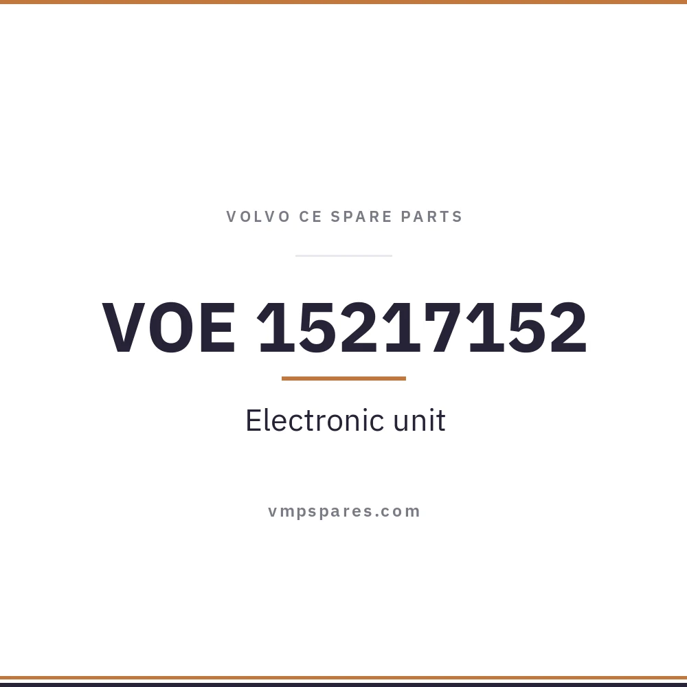VOE 15217152 – Electronic unit