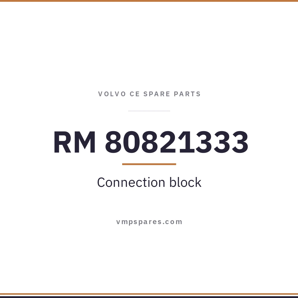 RM 80821333 – Connection block