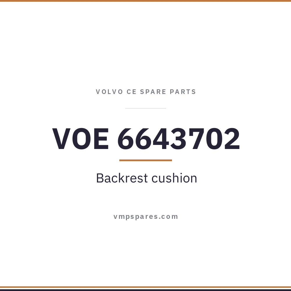 VOE 6643702 – Backrest cushion