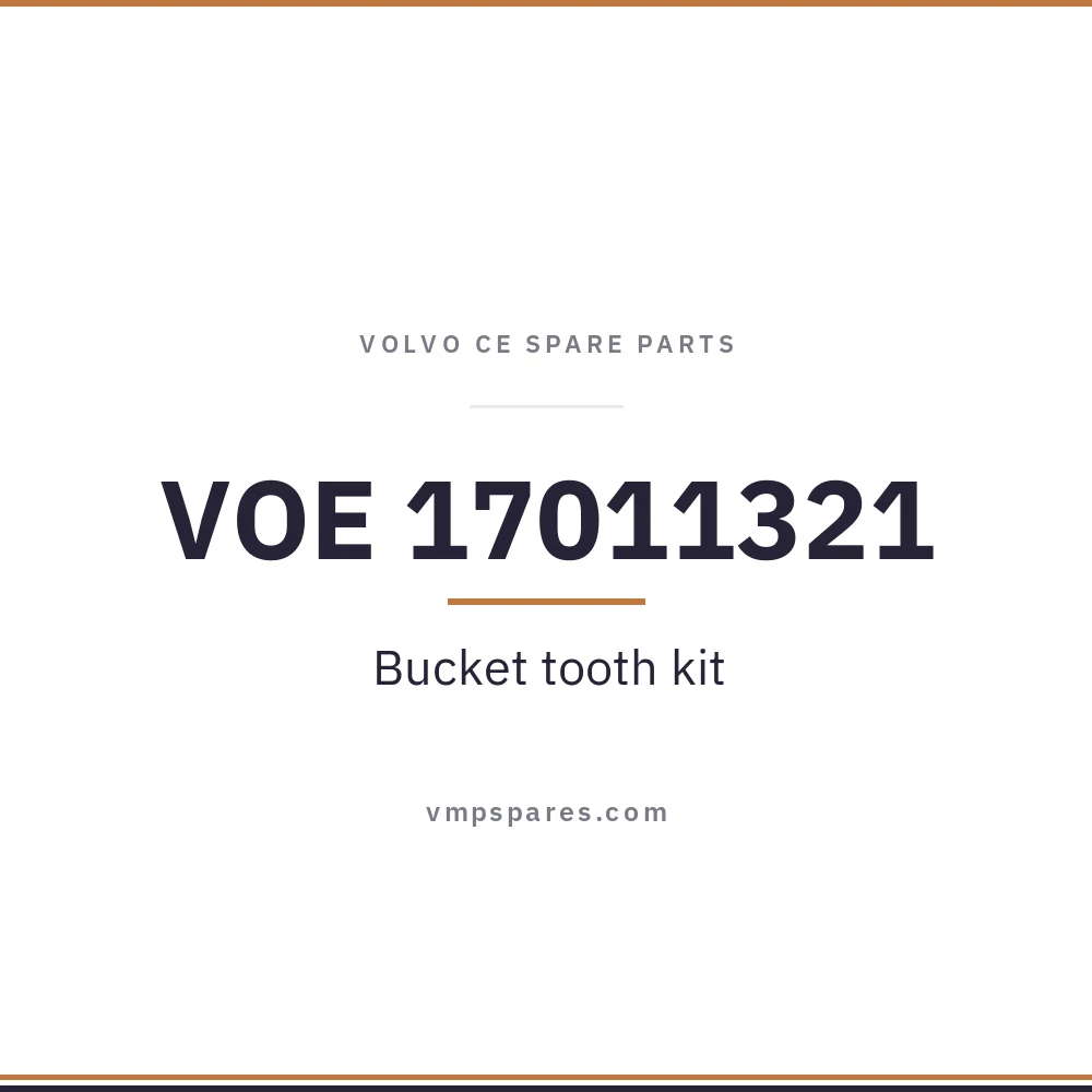 VOE 17011321 – Bucket tooth kit