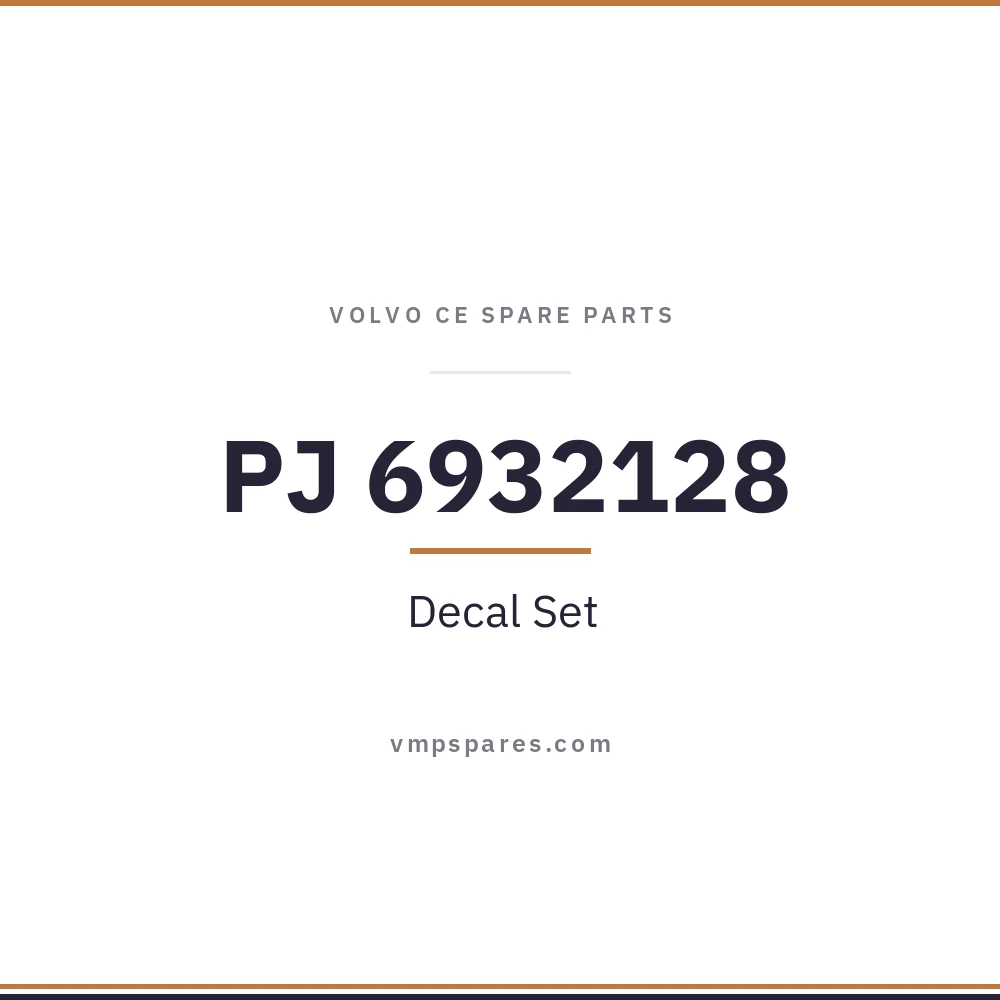 PJ 6932128 – Decal Set